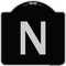 Signmission Sign with Letter N Heavy-Gauge Aluminum Architectural Sign, 18" x 18", BS-1818-22938 A-DES-BS-1818-22938 - alternate 1